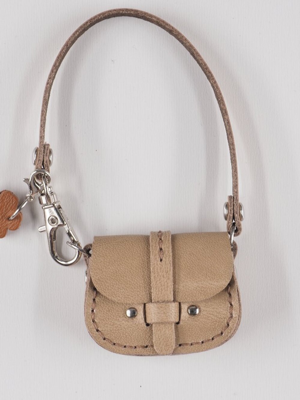 Handmade Mini Leather purse bag charm Tiny BJD Blythe size 07-018 Totoro Cat Bus